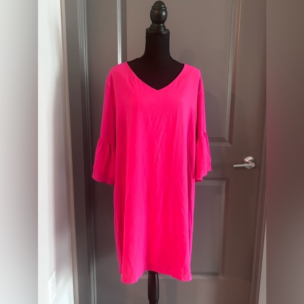 Pink long sleeve dress
